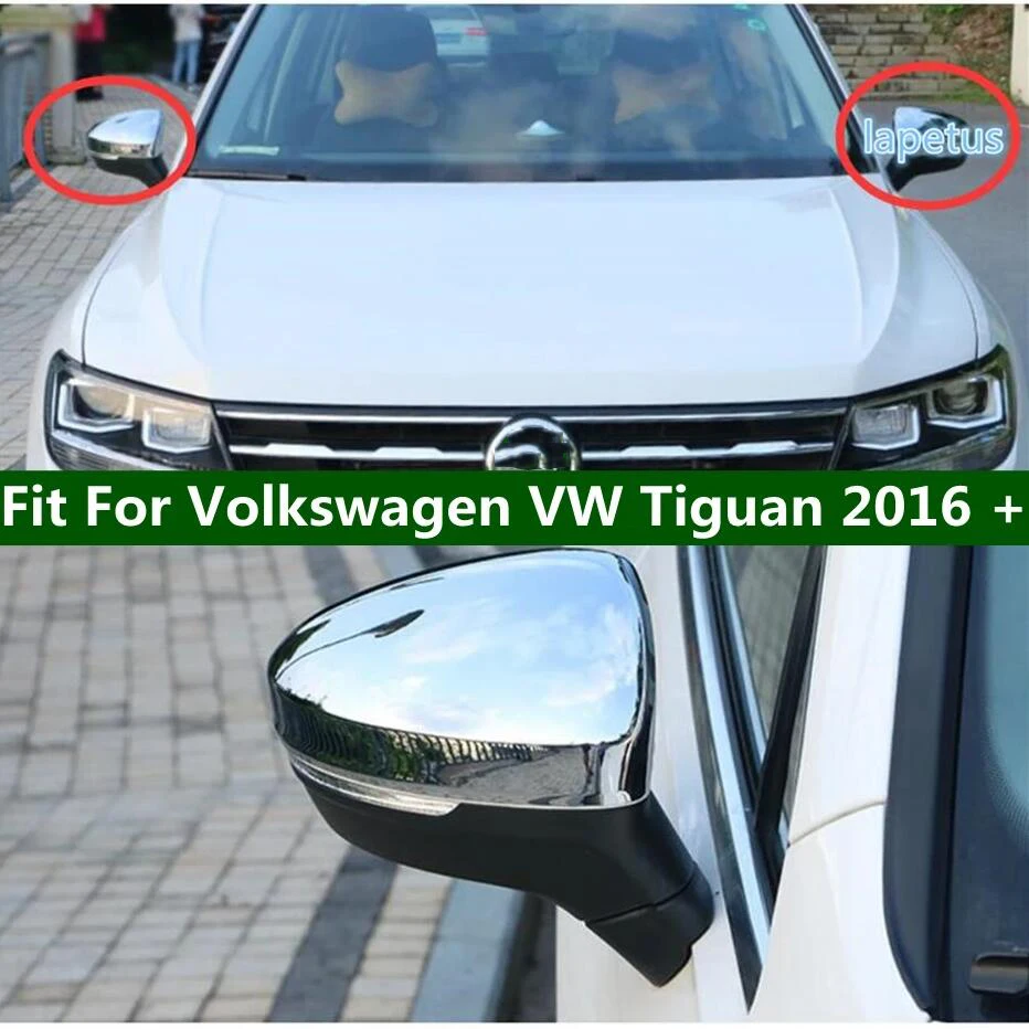 

Outside Door Rearview Mirror Shell Cover Protector Decoration Cap Trim Fit For Volkswagen VW Tiguan 2016 - 2022 Car Accessories