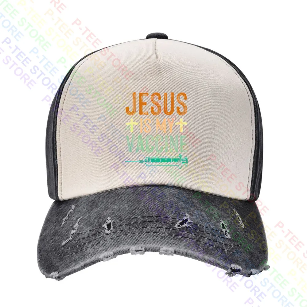 Jesus Is My Vaccine Christian Faith Jesus Anti Vax Vaxxer Baseball Cap Snapback Caps Knitted Bucket Hat