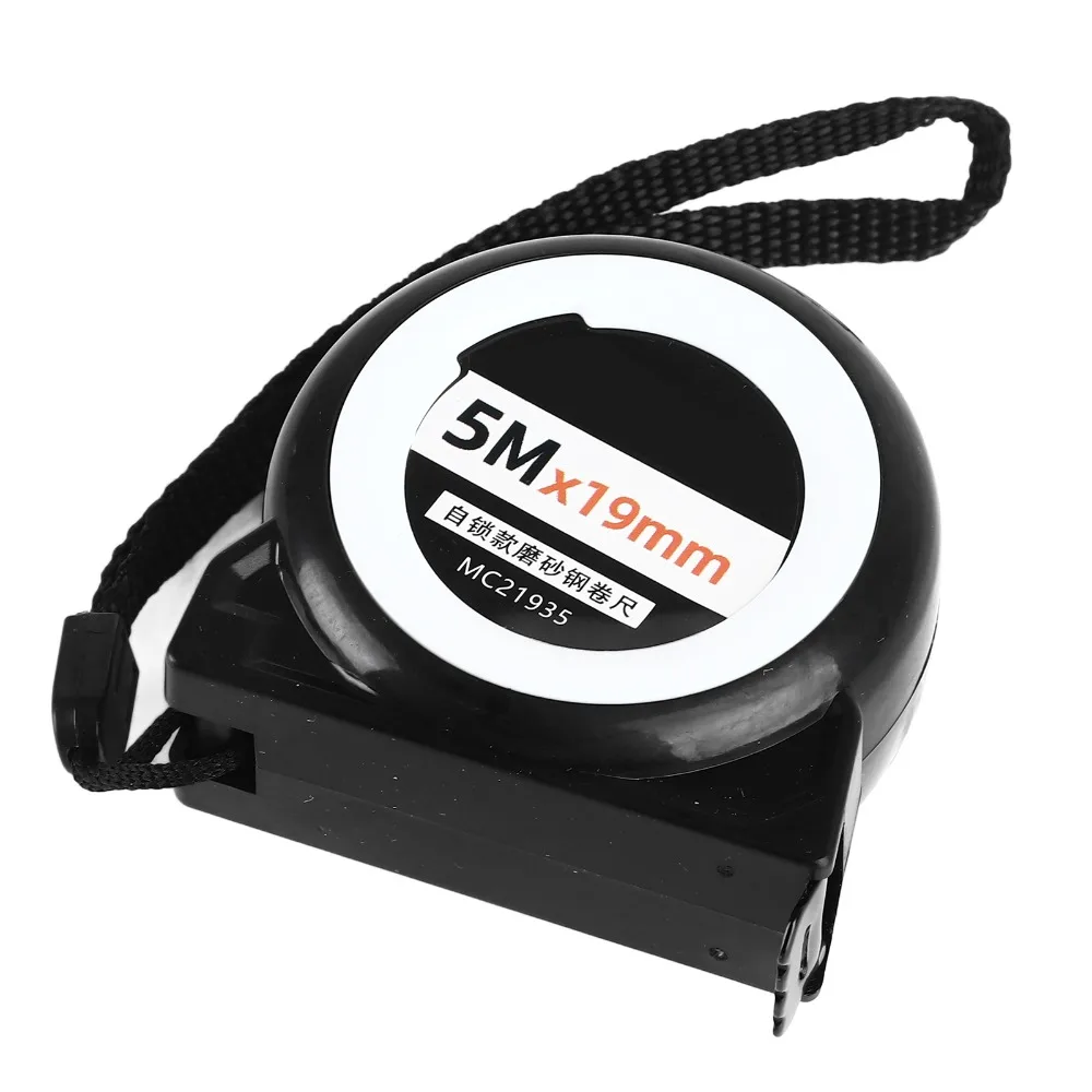 High Accuracy Steel Tape Measure Matte Finish 5 Meter 19mm Self Lock Tape Measure Self Locking Inch/Metric Scale