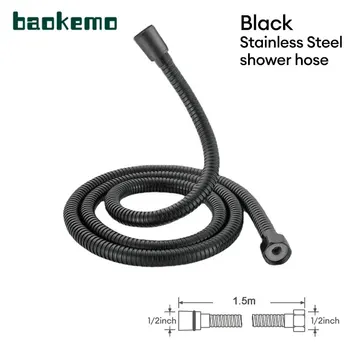 Baokemo Stainless Steel Flexible Shower Hose Tube Pipe For Bathroom Accessories Shower Tube High Strength Hot And Cold Hose