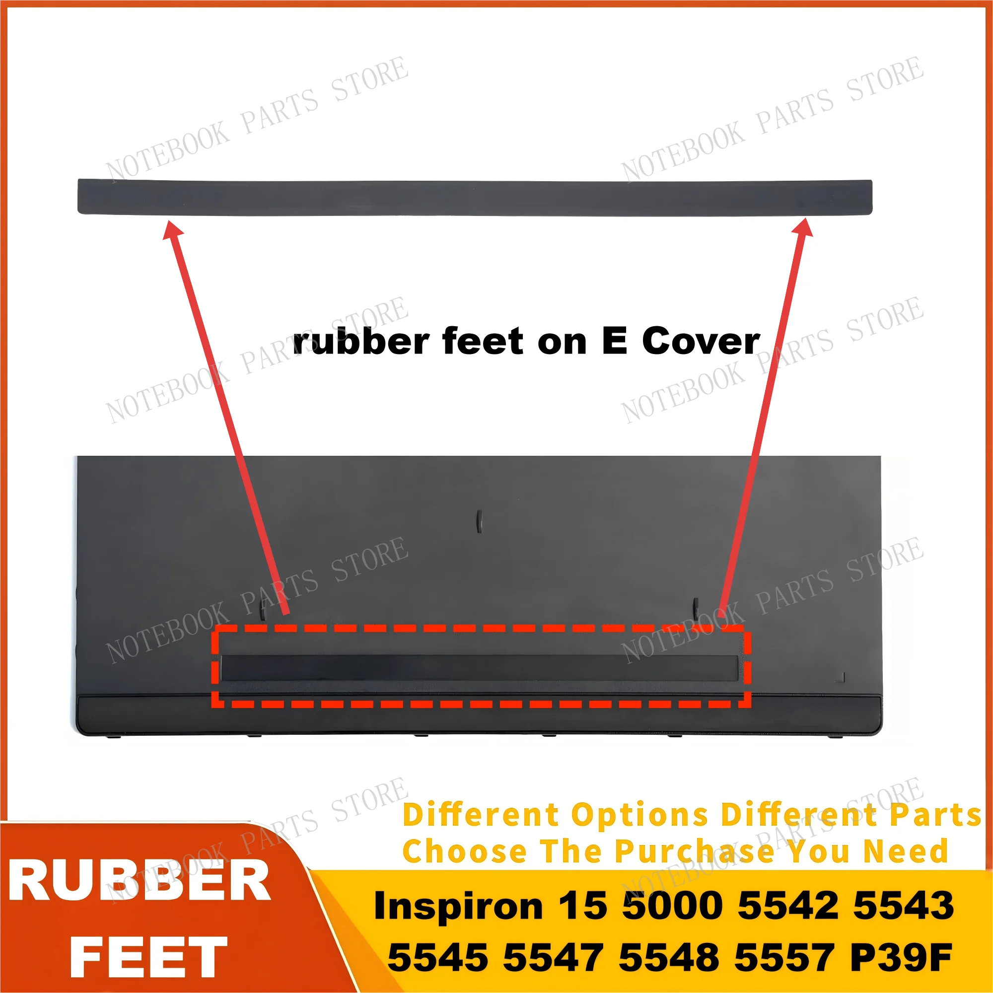 Rubber Feet For Dell Inspiron 15 5000 5542 5543 5545 5547 5548 5557 P39F Rubber pad Anti Slip Strips Accessorie Repair