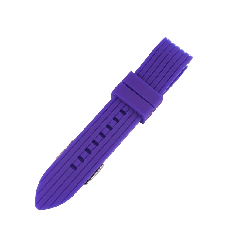 Аксессуары для часов, спортивные и уличные водонепроницаемые силиконовые резиновые ремешки для часов, мужские и женские умные браслеты, цепочки для часов 20