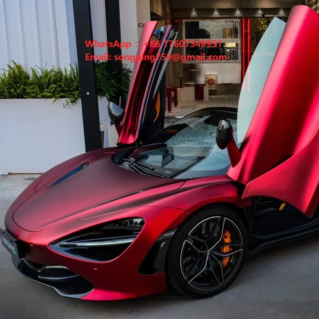 New Colorful Body Wrap Paint Glossy Chrome Car Film Removeable Logo Sticker Protective Color for Car Body