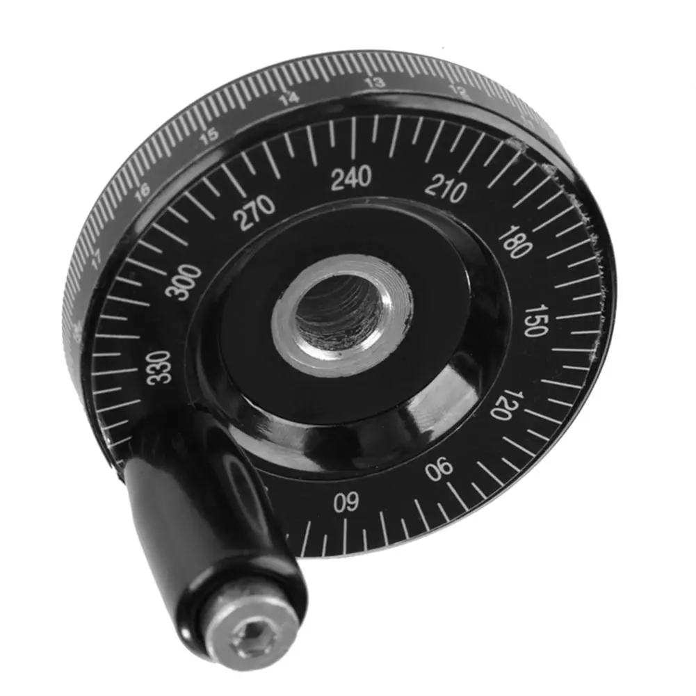 10 x 63 mm/8 x 63 mm/10 x 80 mm afgestudeerd handwiel met hoekschaal bakeliet frezen handwiel mechanische onderdelen