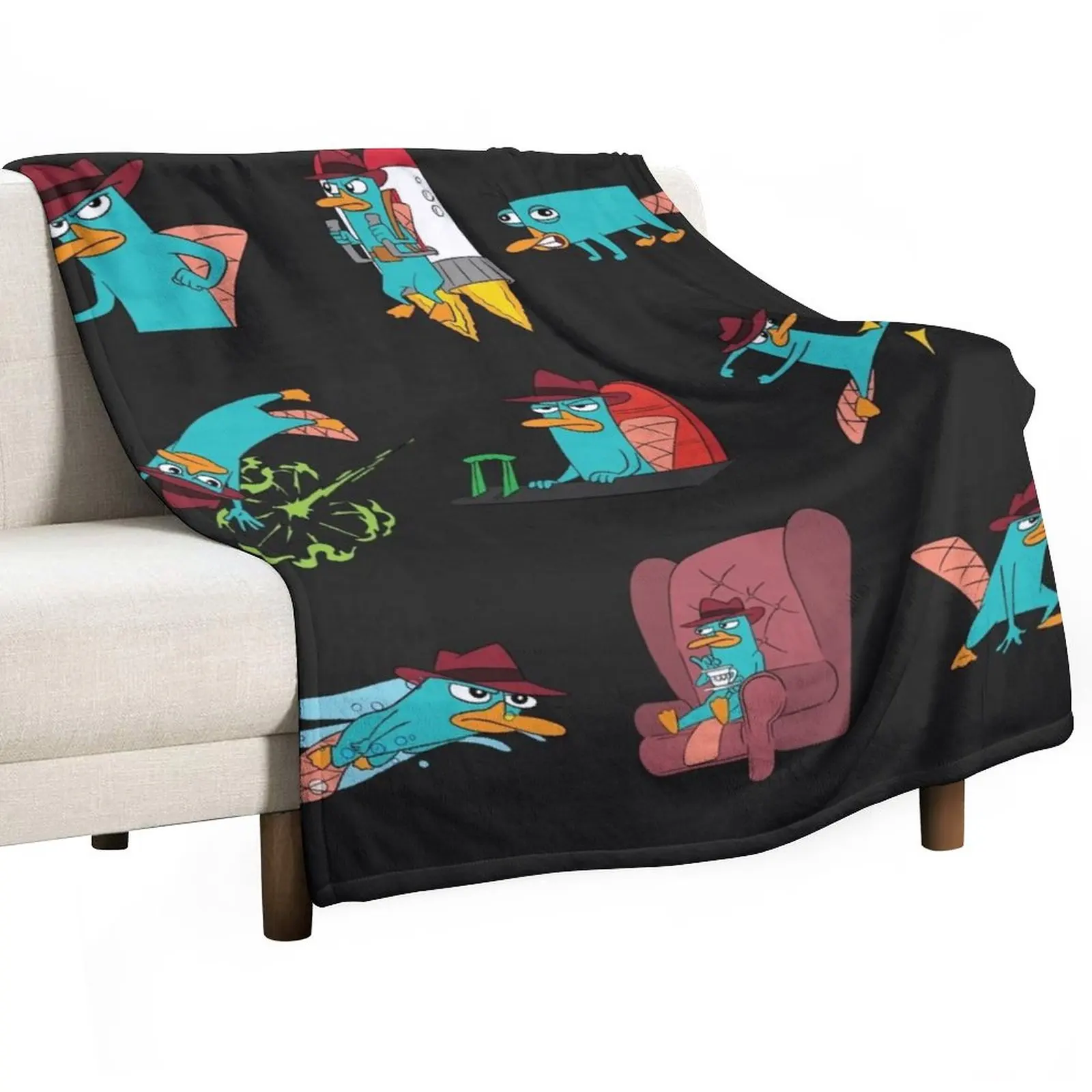 

You Can Call Him Agent P Throw Blanket Decorative Sofa Blanket Moving Blanket Shaggy Blanket