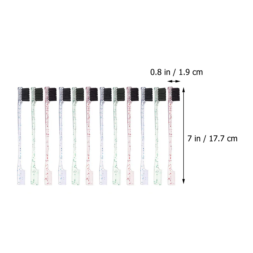 

12 Pcs Dual Tip Eyebrow Brush Portable Makeup Tool Women Eyebrow Comb Durable Long Lasting Perfect Shape Smooth Double Ended