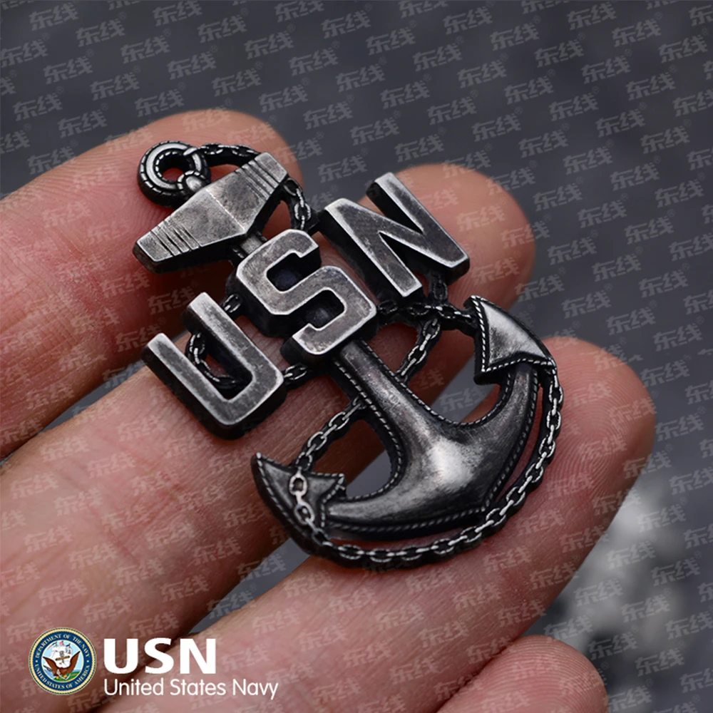 NAVY USN OFFICER LAPEL SERGEANT HAT PIN CAP COCKADE MEDAL BADGE