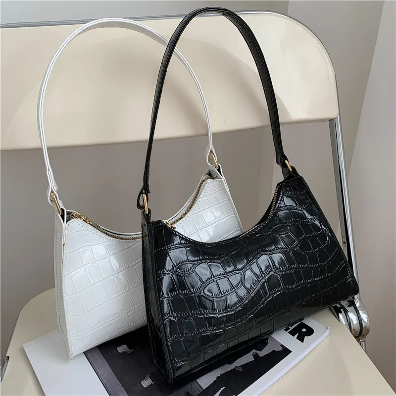 

Women's Handbag Alligator Print Underarm Bag New Tote Commuter Bag Single Women's Fashion Shoulder Bag Women's Bag