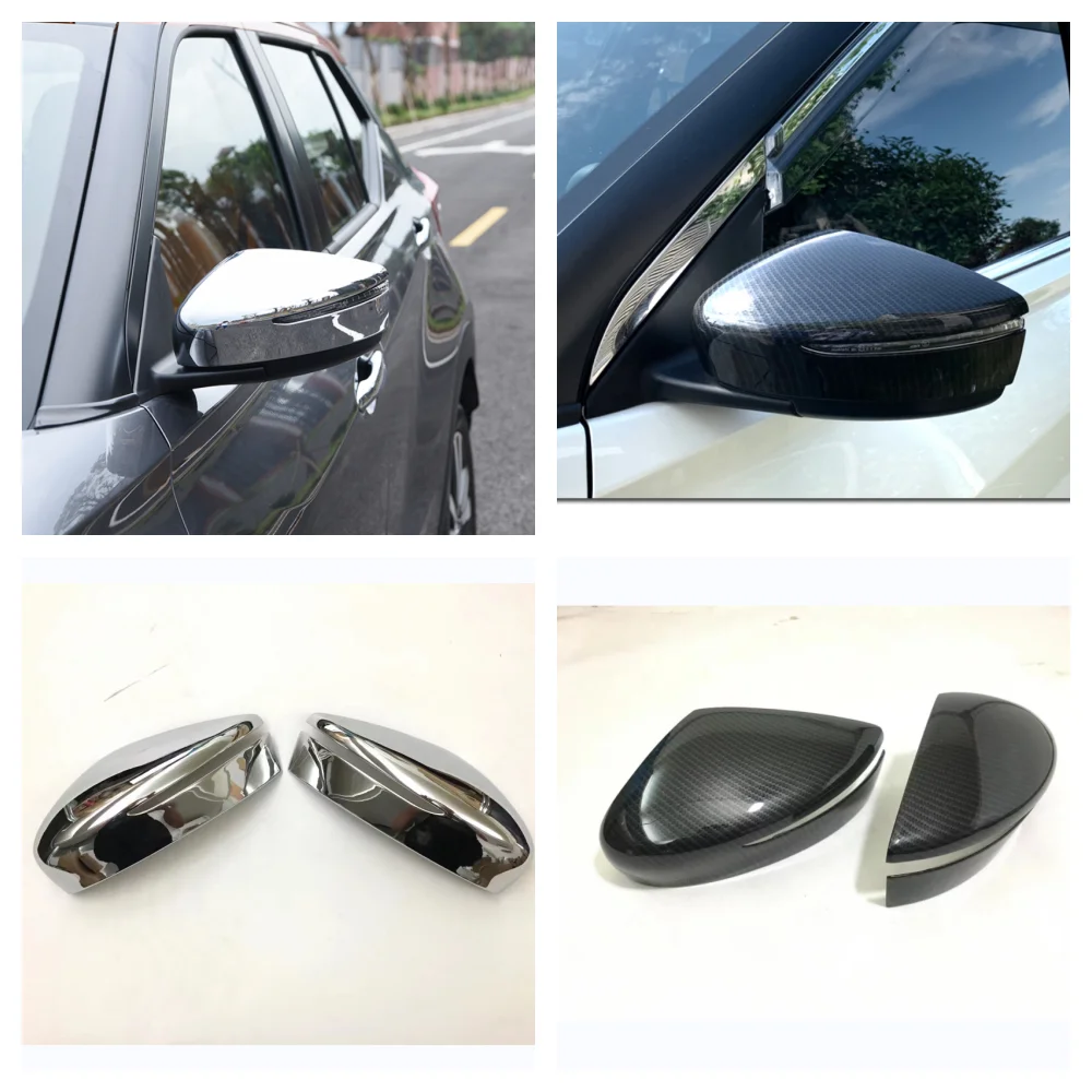 For Nissan Leaf ZE1 Kicks 2018 -2022 Accessories Side Door Rearview Turning Mirror Cover Frame Decoration Cover Trim Car Styling