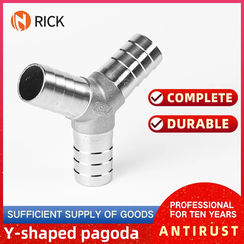 304 Stainless Steel Y-Shaped Shree-Way Tower Joint, Water Pipe, Ieather Pipe, Fiexible Hose, Air Pipe, Three-Waypipe Fitting