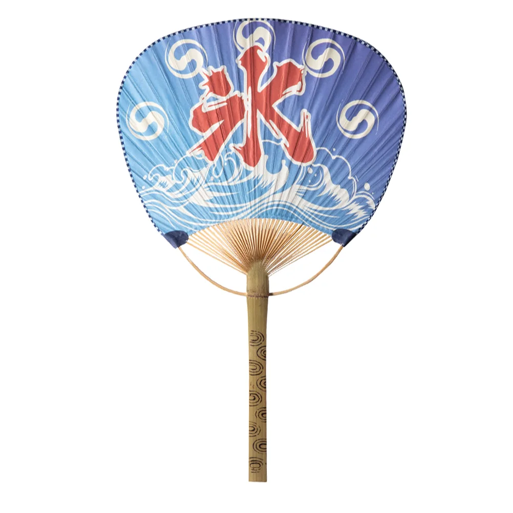 Japanese Fan Hand for Gift Decoration Ukiyoe Wooden Cosplay Party Paper Decorative Handle