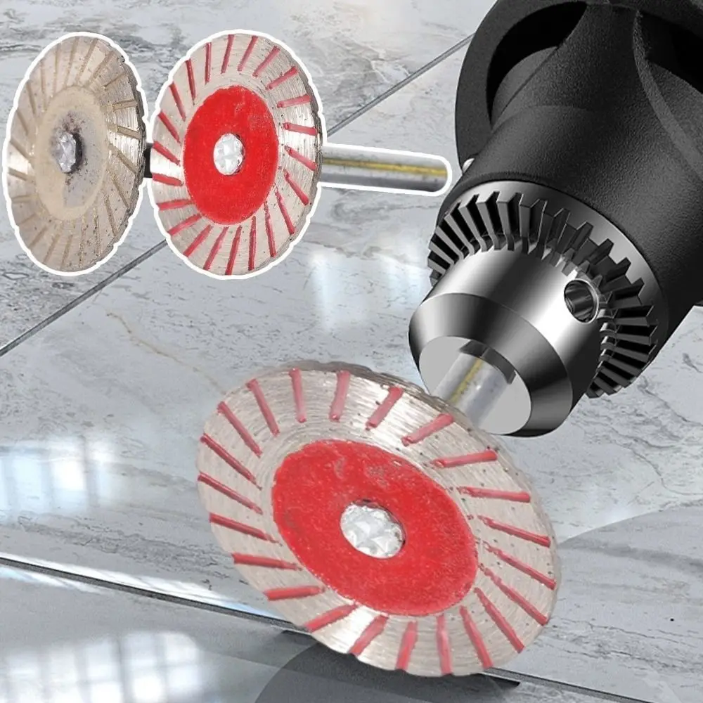 

40mm Diamond Cutting Disc 6mm Shank Durable Sanding Disc Circular Thread Cutting Disc For Wood Metal Stone Granite Marble