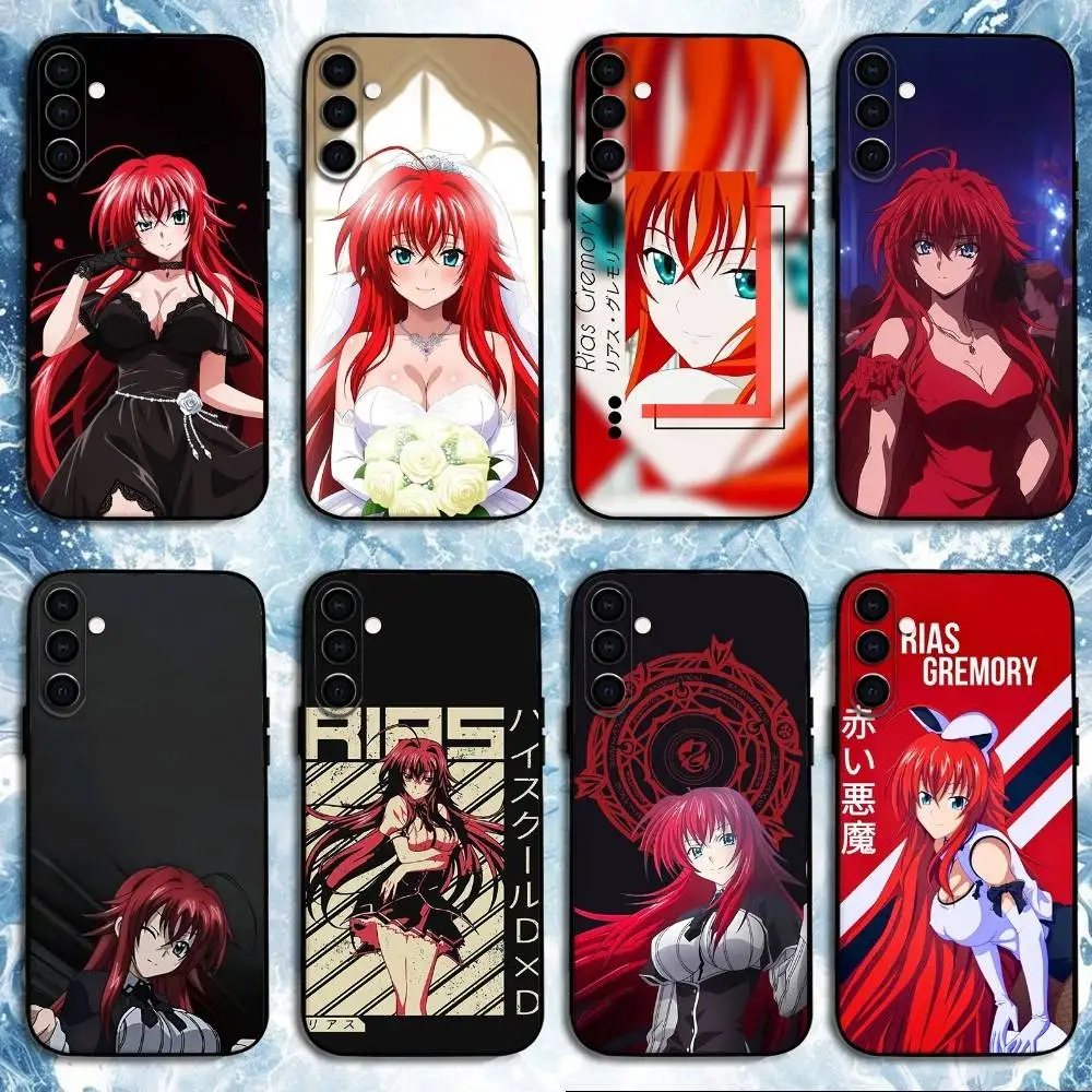 

DXD Rias Gremory Phone Case For Samsung Galaxy A73,A72,A71,A70,A53,A52,A51,Others Soft Black Shell