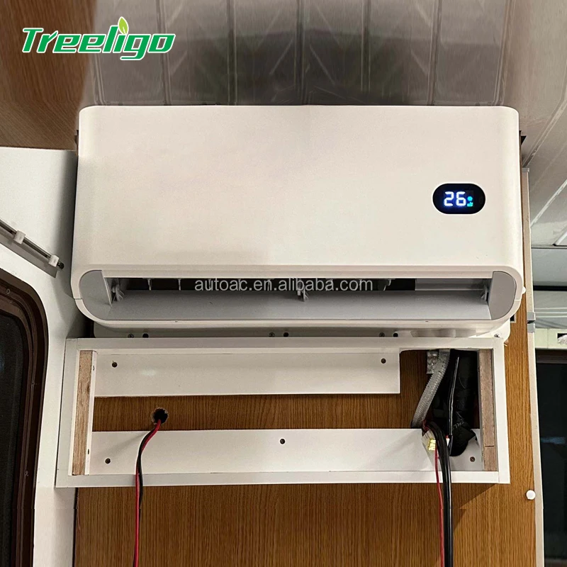 Hot Sale 12 Volt 24v Hidden Air Conditioner Truck Tractor Excavator Van Car Rv Air Conditioner