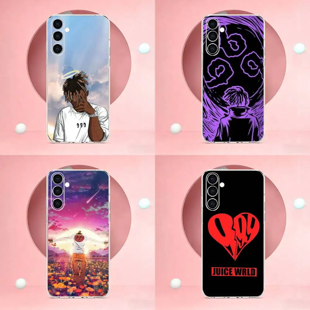 Rapper 999 J-Juice WRLD Phone Case Transparent Soft Case For Samsung A73,A72,A71,A70,A51,A52,A53