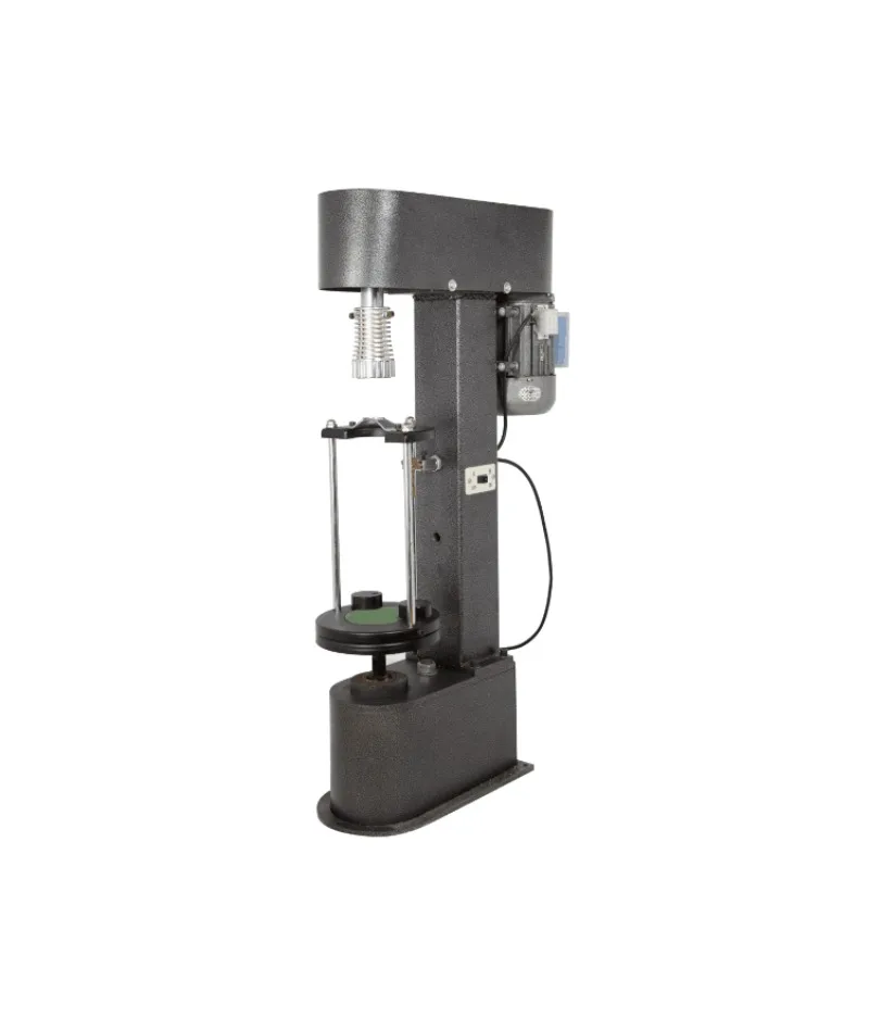 Semi-automatic sealing machine for aluminum dragon rope cover for glass bottles