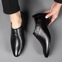 Leather Casual Social Shoe for Men Official Dress Shoes Man Business Gentleman 2024 Style Cheap Clearance Low Price Suit Office