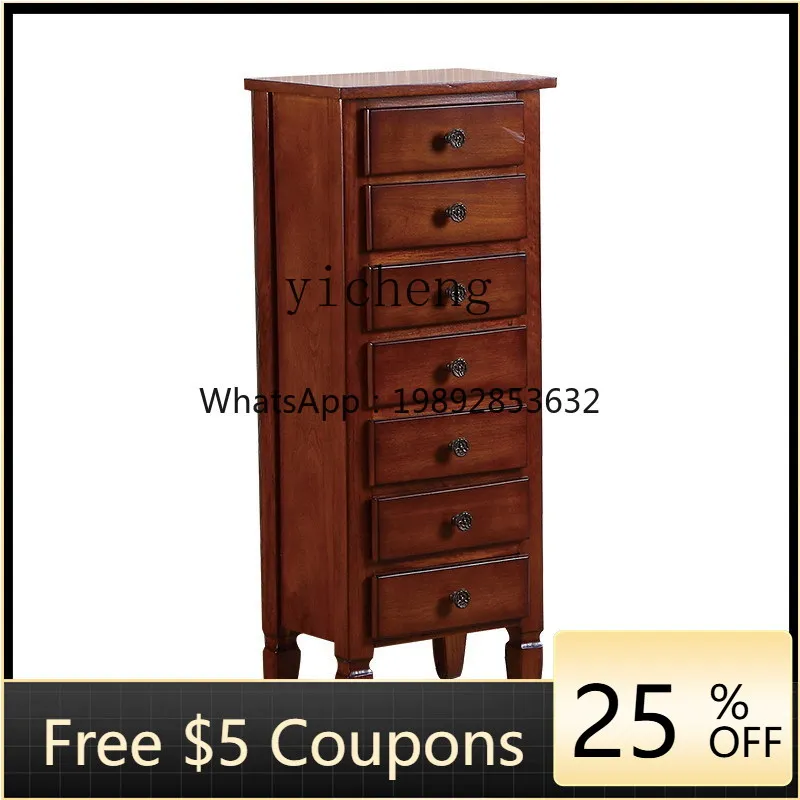 

American Country Cabinet Simple Drawer Cabinet Corner Fully Fitted Solid Wood Corner Cabinet