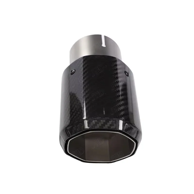 Universal Carbon Fiber 304 Stainless Steel Car Exhaust Pipe Exhaust Tip for Style