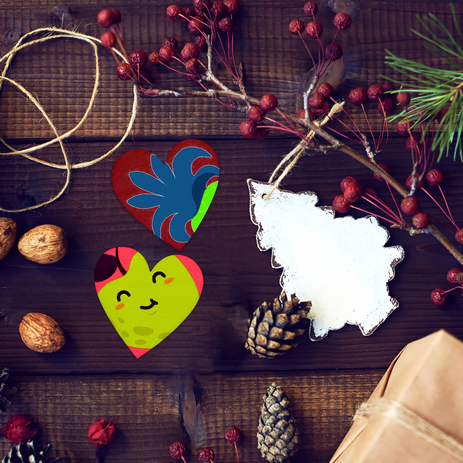 

50Pcs Wood Hearts for Crafts Heart Shaped Wooden Chips 50mm Smooth Surface DIY Decorations Wedding Centerpieces Wood Slices