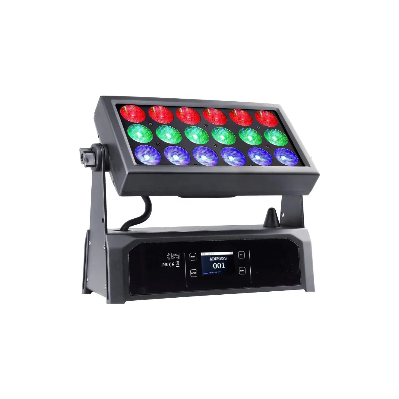 Waterproof 18x15W RGBW 4 IN 1 led city color light RDM 2.4G Wireless Outdoor SGM P5 IP65 wall washer light