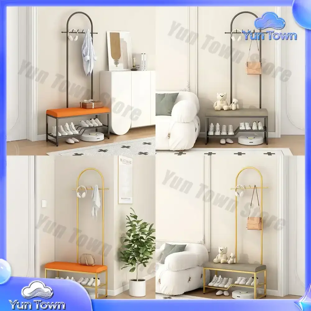 Shoe Bench with Coat Rack for Home Entryway for iPhone 15 Pro Max for Samsung Galaxy S24 Ultra Multi Functional Entryway