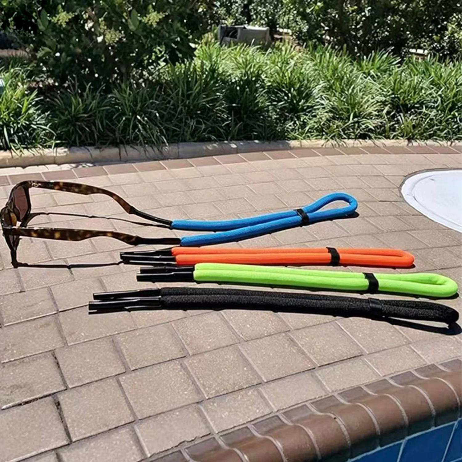 Floating Sunglasses Straps for Water 4 Pack Glasses Retainer for Men Women Adjustable Floatable Eyewear Lanyard