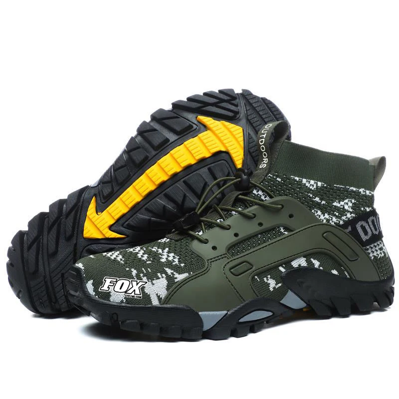 

FOX Cycling Team Camouflage Men's Motocross Shoes Mtb Bike Breathable Non-Slip Sneakers Bicycle Wading On Foot Quick Dry Shoes