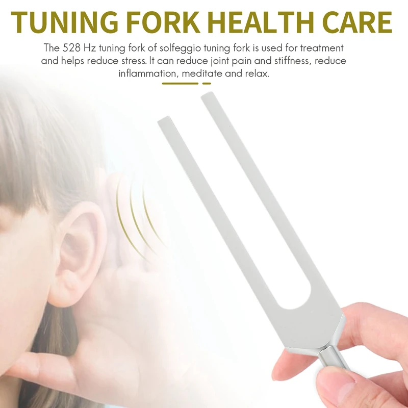 Tuning Fork 528C 528HZ Tuner With Mallet Set For DNA Repair Healing Nervous System Testing Tuning Fork Health Care