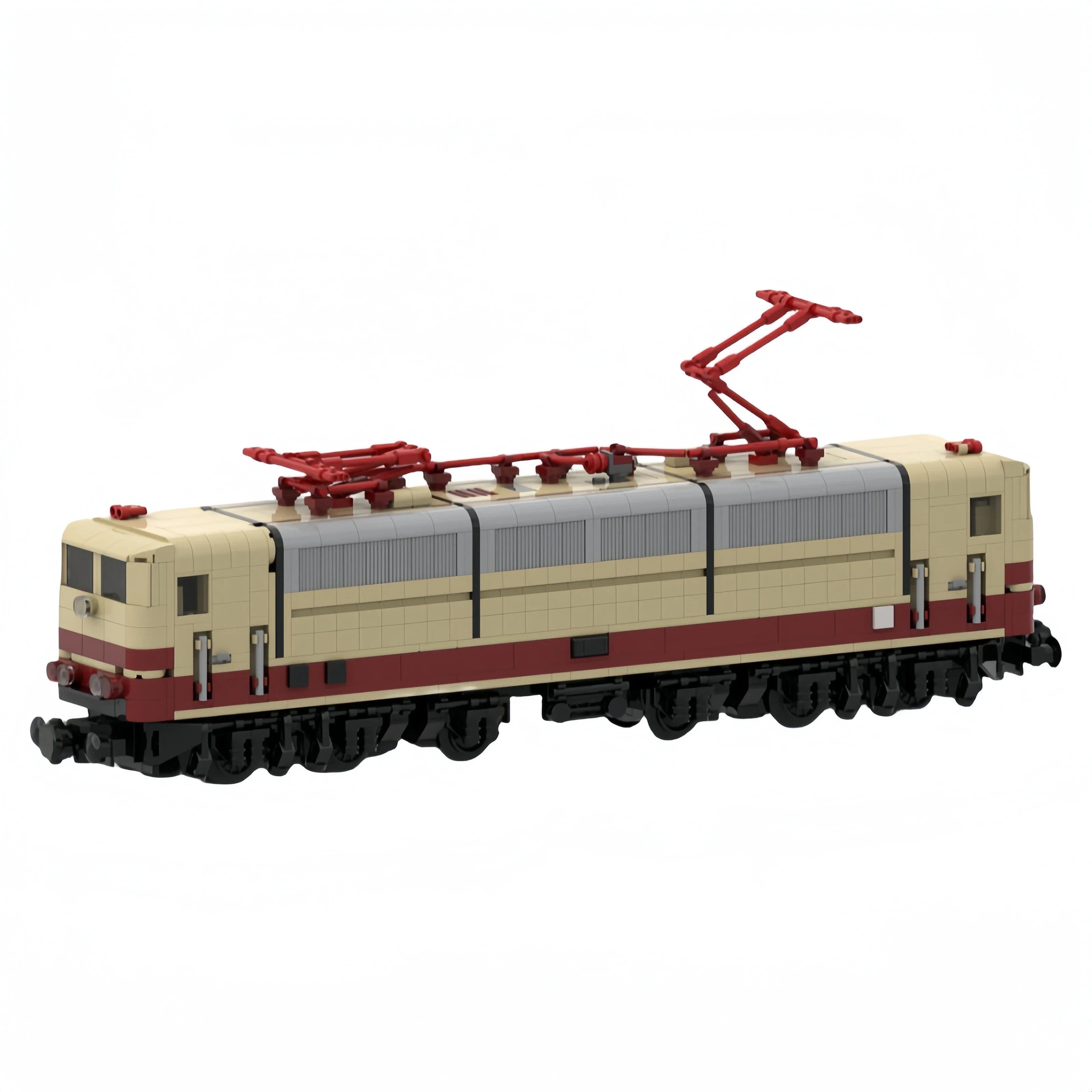 Stadt Auto Modell Moc Bausteine 181,2 Eisenbahn Doppel frequenz Lokomotive Technologie Geschenke Urlaub montieren Kinder Spielzeug Anzug