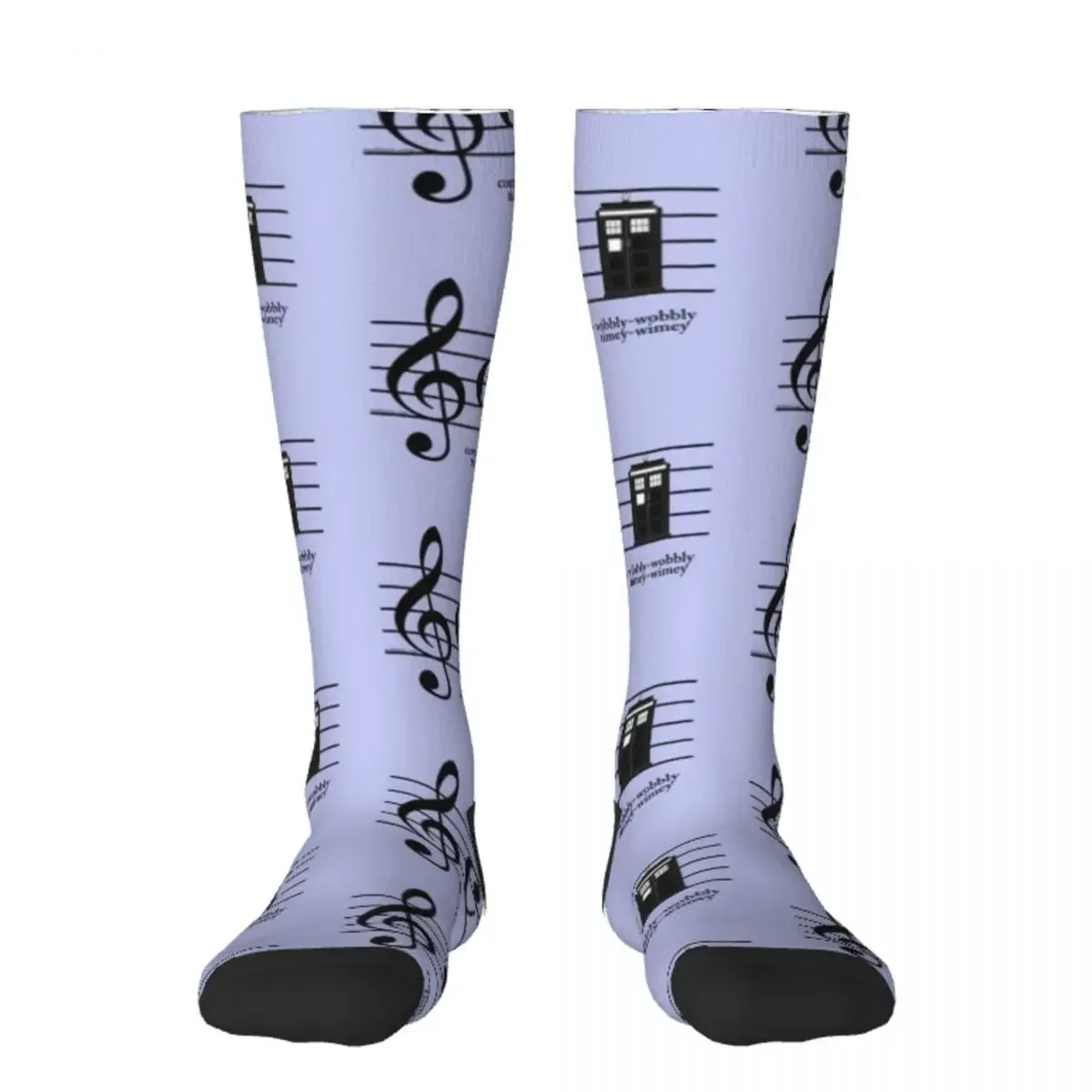 

Wibbly-wobbly timey-wimey Socks loose cool warm winter Socks For Men Women's