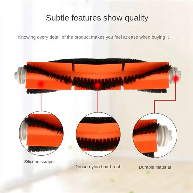 GOOD-Main Side Brush Hepa Filter Kit For Mi Vacuum 1S Robot For Roborock S50 S51 S55 S6 T4 T6 T60 T61 T65 Spare Parts