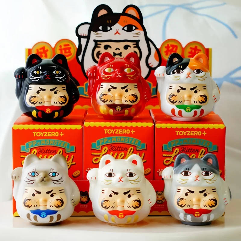 

Pp X Monster Kitten Lucky Series Blind Box Guess Bag Mystery Box Toys Doll Cute Anime Figure Desktop Ornaments Gift Toy