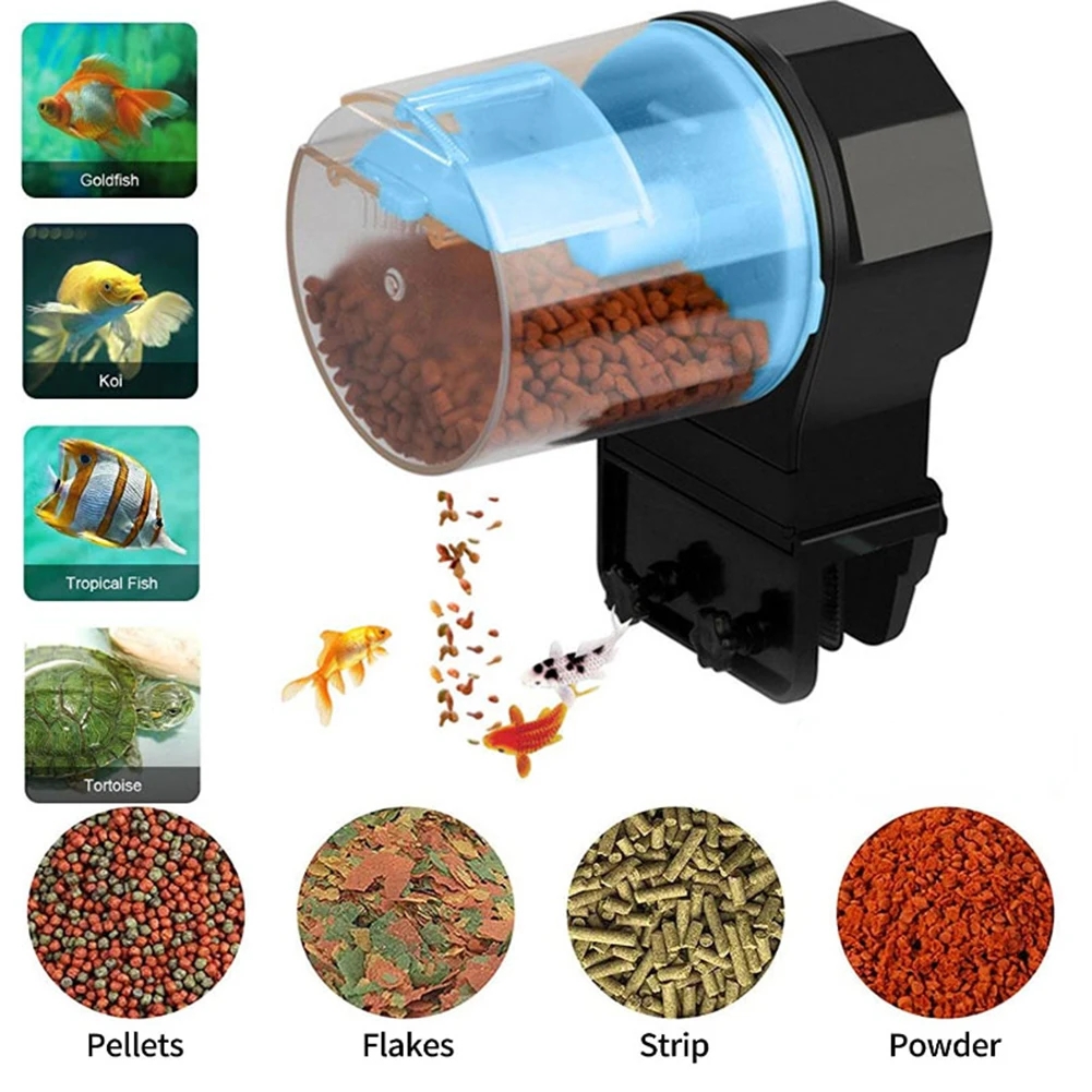 

Automatic Fish Tank Feeder 12 Hours/24 Hours Intelligent Timing Large-capacity Aquarium Fish Feeder Dropship