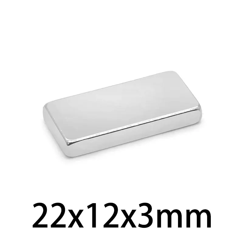 5/10/20/30/50PCS 22x12x3mm Super Strong Rare Earth magnets Neodymium Magnet 22mm x 12mm x 3mm Sheet magnet imanes 22*12*3mm