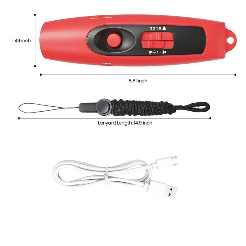 Fischio elettronico M05K con ricarica USB, per insegnanti di allenatori di arbitri, fischietto da campeggio per giochi sportivi all'aperto con cordino