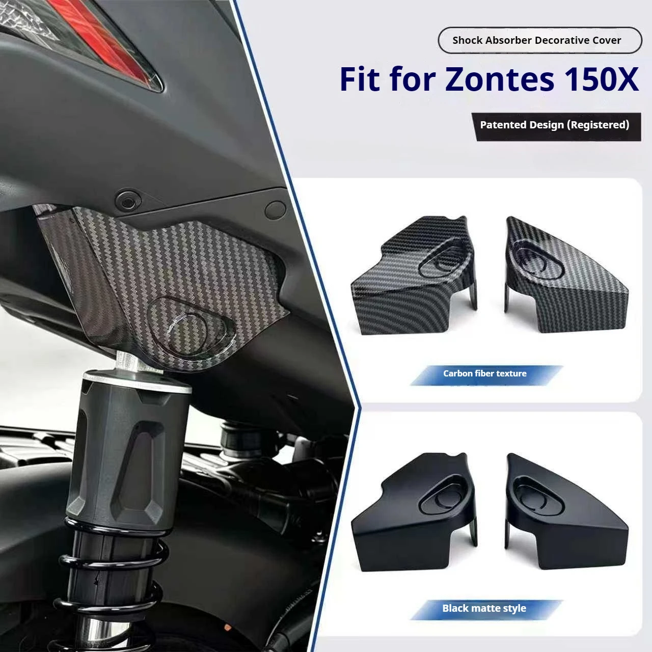 Motorcycle ZONTES Modified Shock-Absorbing Decorative Cover, Shock-Absorbing Decorative Shield 150X Accessories