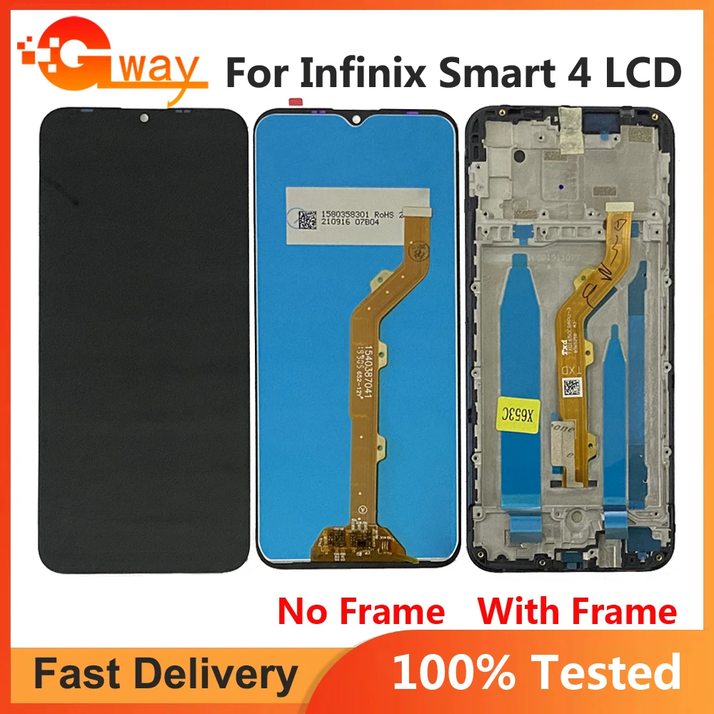 

For Infinix Smart 4 X653 LCD Display Touch Screen Digitizer Assembly lcd For Infinix Smart 4c X653C Display LCD With Frame