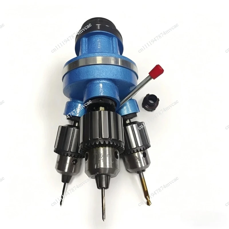 Multi-head Bench Drill Multi-bit Drill Tool Quick Manual Rotation Three-head Drilling Chamfer Tapping Integrated Bench Drill