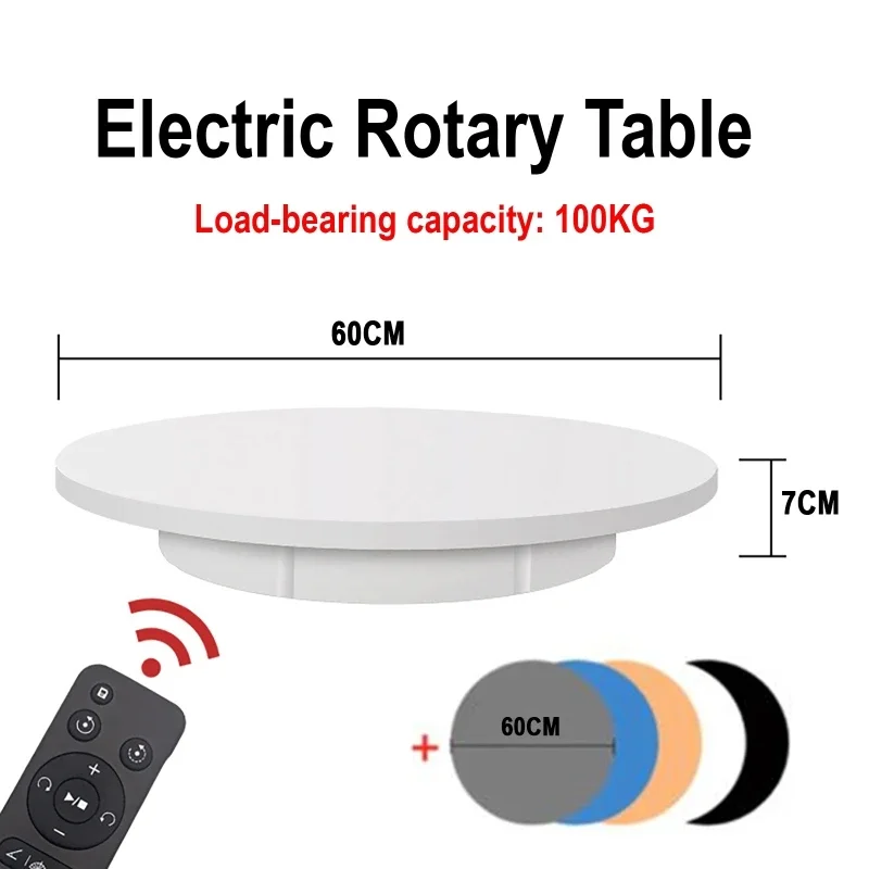 Large Load Electric Rotary Table 360° Panoramic Photography Video Shooting Display Platform Exhibition Rotation Display Stand