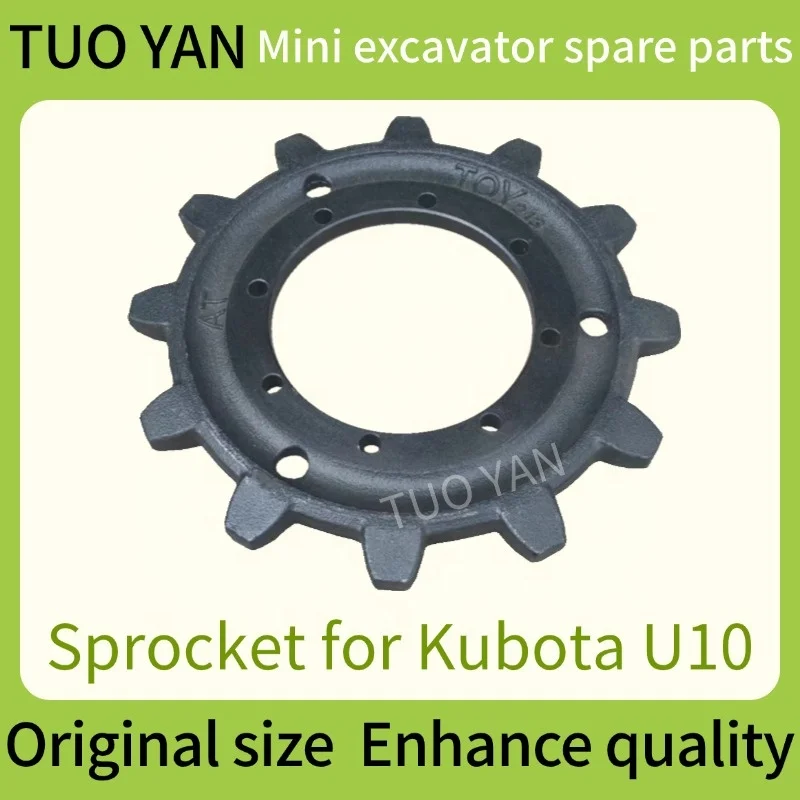 Ready Stock U10 Sprocket Mini Excavator Undercarriage Parts Driving Teeth for Kubota U10 Driving Sprocket