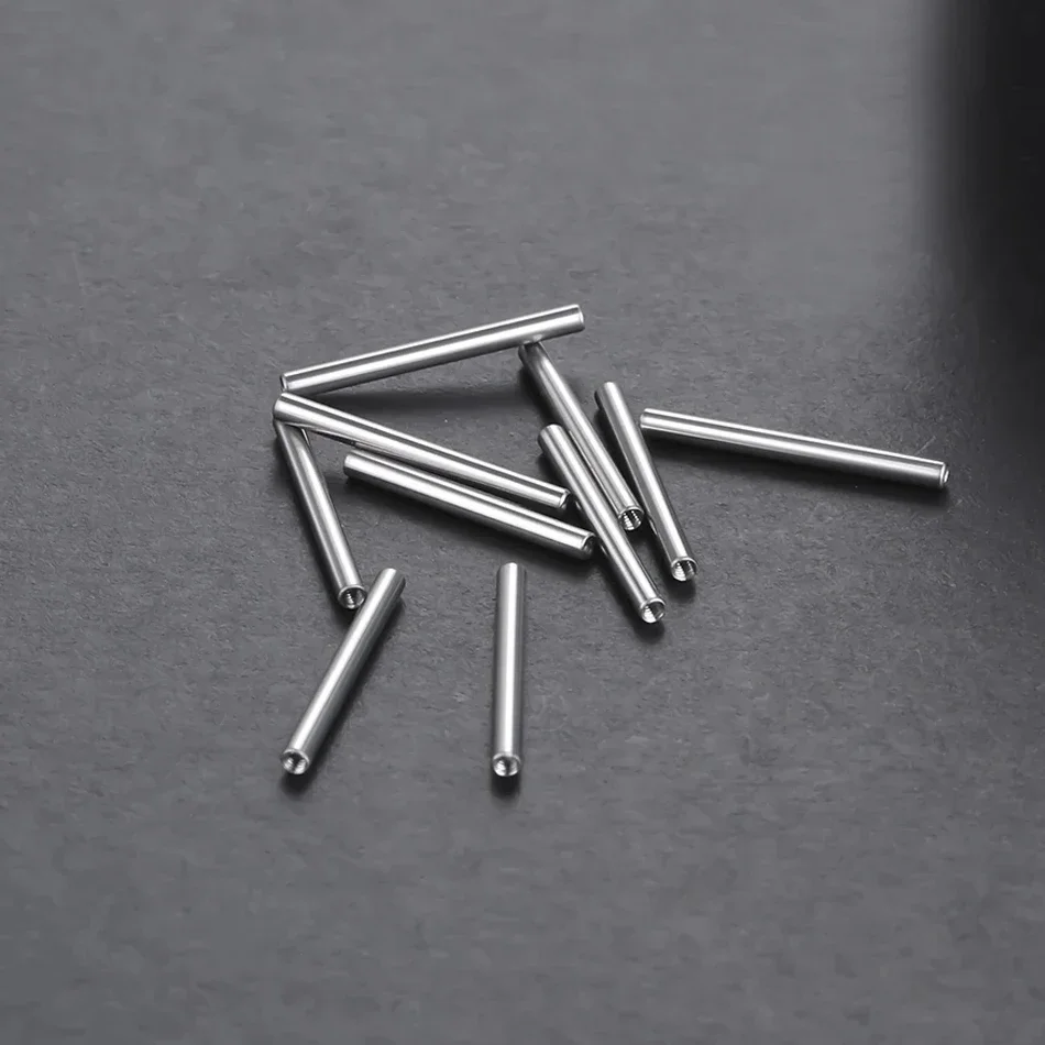 Wholesale ASTM F136 Implant Grade Titanium 14G 16G Internally Threaded Straight pole Septum Barbell Shaft Jewelry Accessories