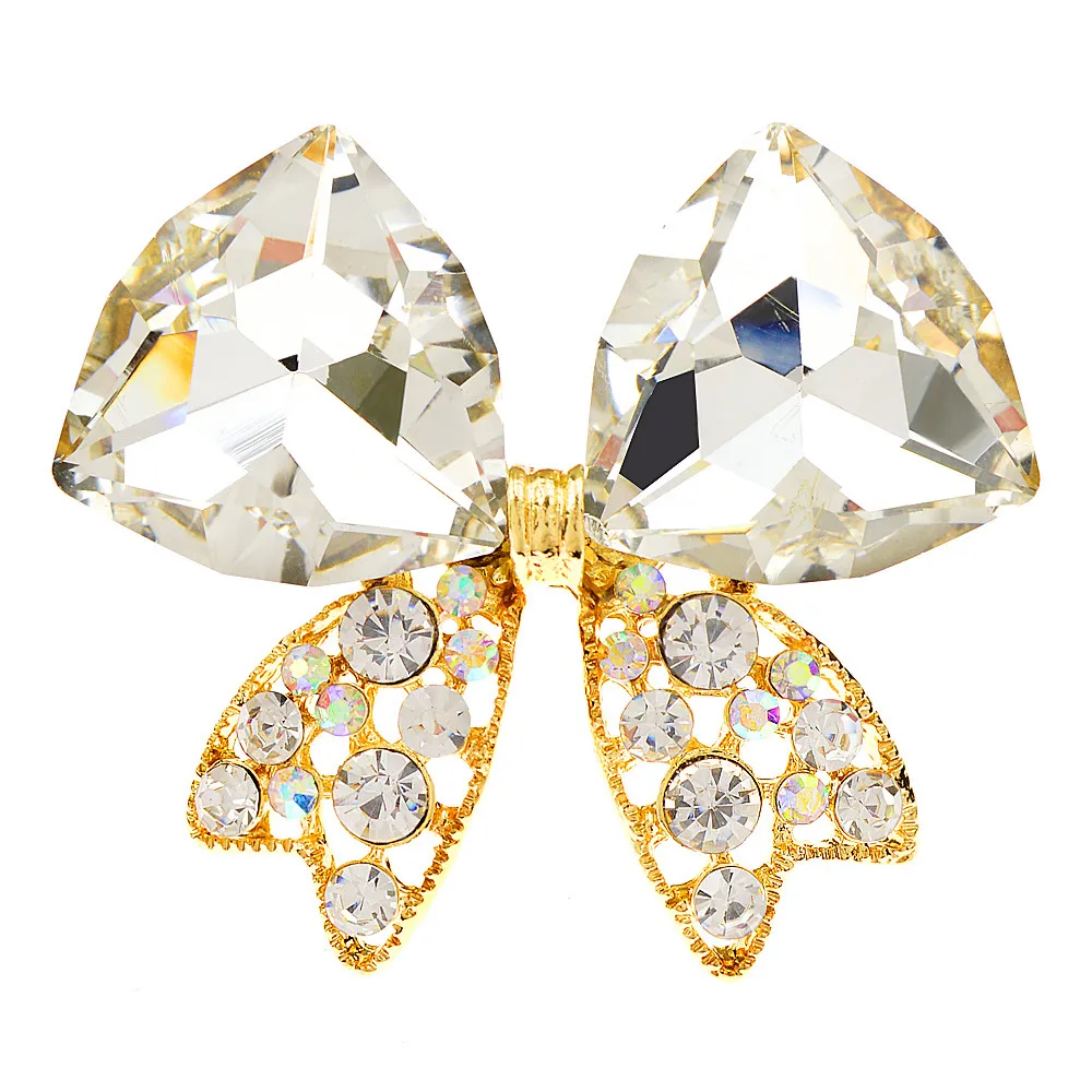 CINDY XIANG New Arrival Crystal Bow Brooches For Women 3 Colors Available Fashion Jewelry High Quality