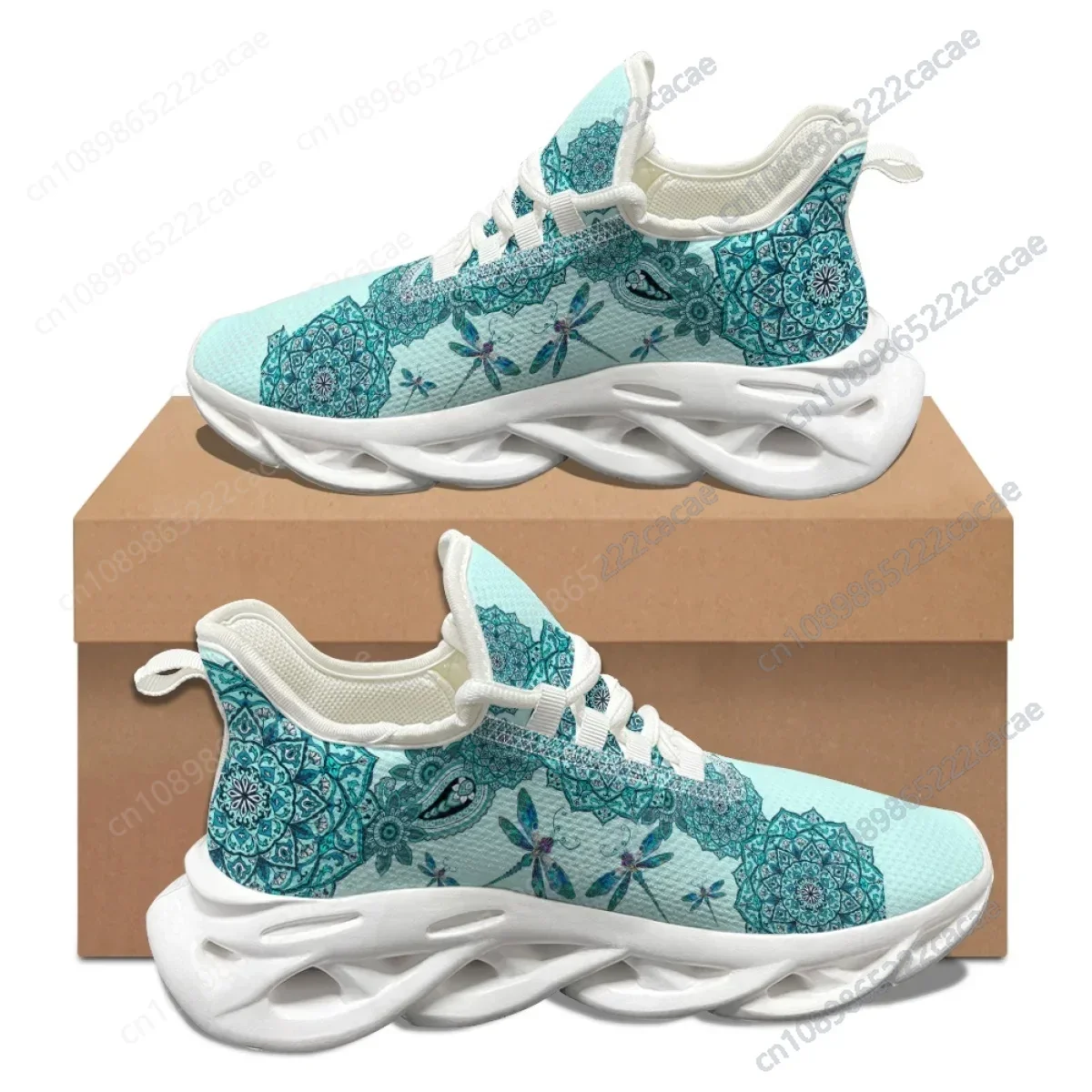 Dragonfly Mandala Pattern Woman Men Autumn Winter Sport Shoe Outdoor Travel Footwear Breathable Durable Sneakers Print On Demand