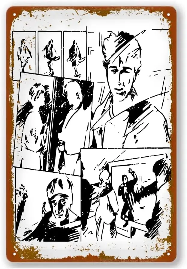 Классический ретро-постер A Ha 80-х музыкальное видео Take On Me жестяной знак винтажный металлический знак Настенный декор для бара клуба 8x12 дюймов