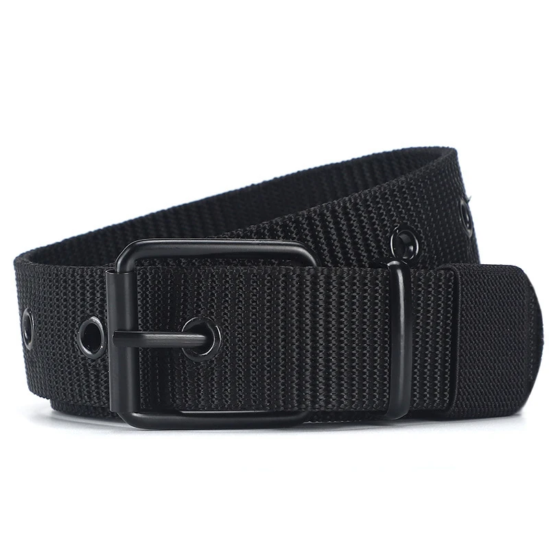 Men's AND WOMEN'S Universal Porous Needle Buckle Canvas Outdoor Jeans Belt