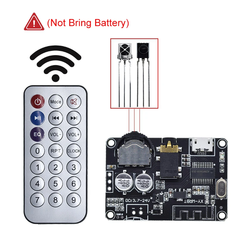 Bluetooth Audio Receiver Board Bluetooth 5.0 MP3 verlustfreie Platine Wireless Stereo Musik mit Leistungsverstärkermodul – Detail 2