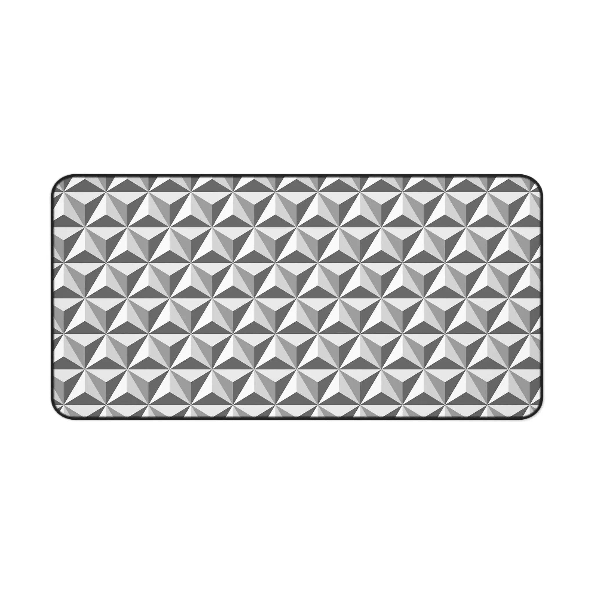 Triangular Pyramid Concave Convex Geometric Pattern Desktop Decor Mouse Pad Desk Mats Gaming Computer Mat XXL Extended Mousepad