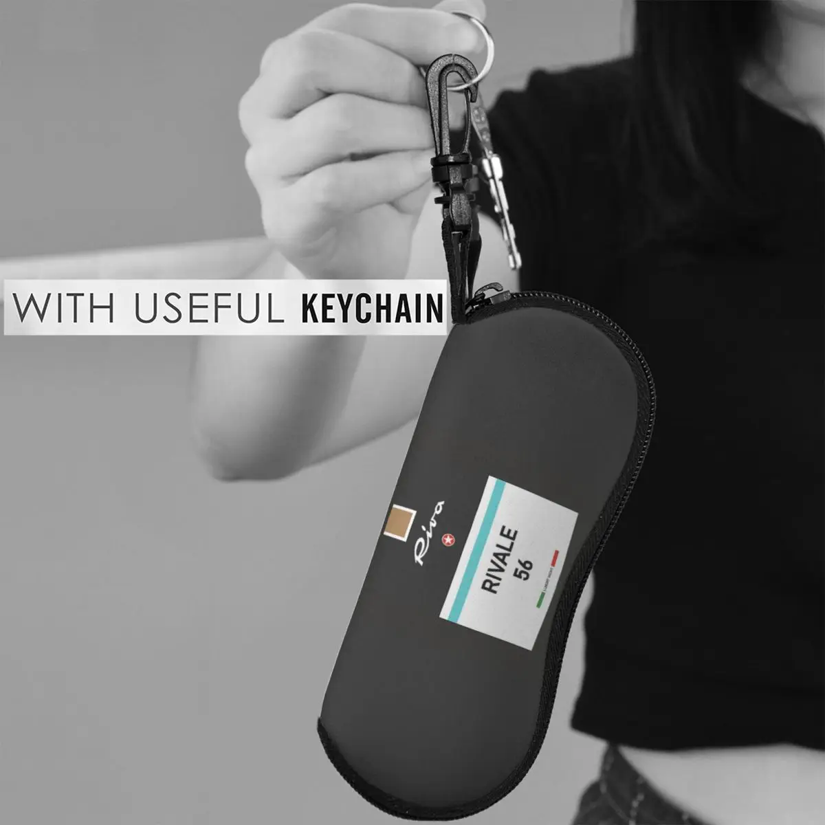 ريفالي ريفا أكواراما إيطاليا الفرنسية ريفييرا موناكو خمر شل نظارات صندوق النظارات الشمسية النساء الرجال لينة حقيبة نظارات الحقيبة