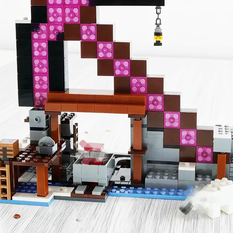 

Третья вечеринка MOC, совместимые наборы My Pixel World Series, строительные блоки, шахтный алмазный кирка, сборные игрушки для детей ﻿